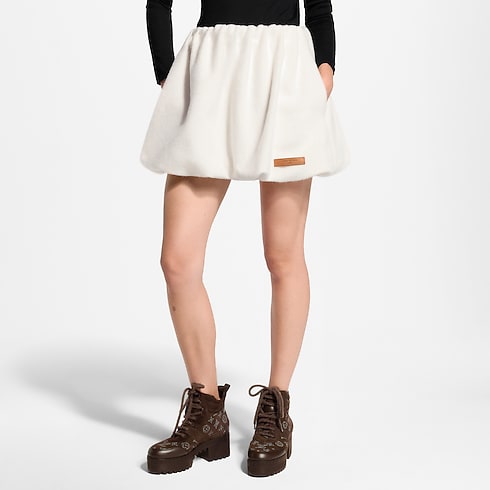 กระโปรงทรงบอลลูนผ้าวูล in ผู้หญิง's เสื้อผ้า ผลิตภัณฑ์ใหม่ collections by Louis Vuitton (การย่อ/ขยายผลิตภัณฑ์)
