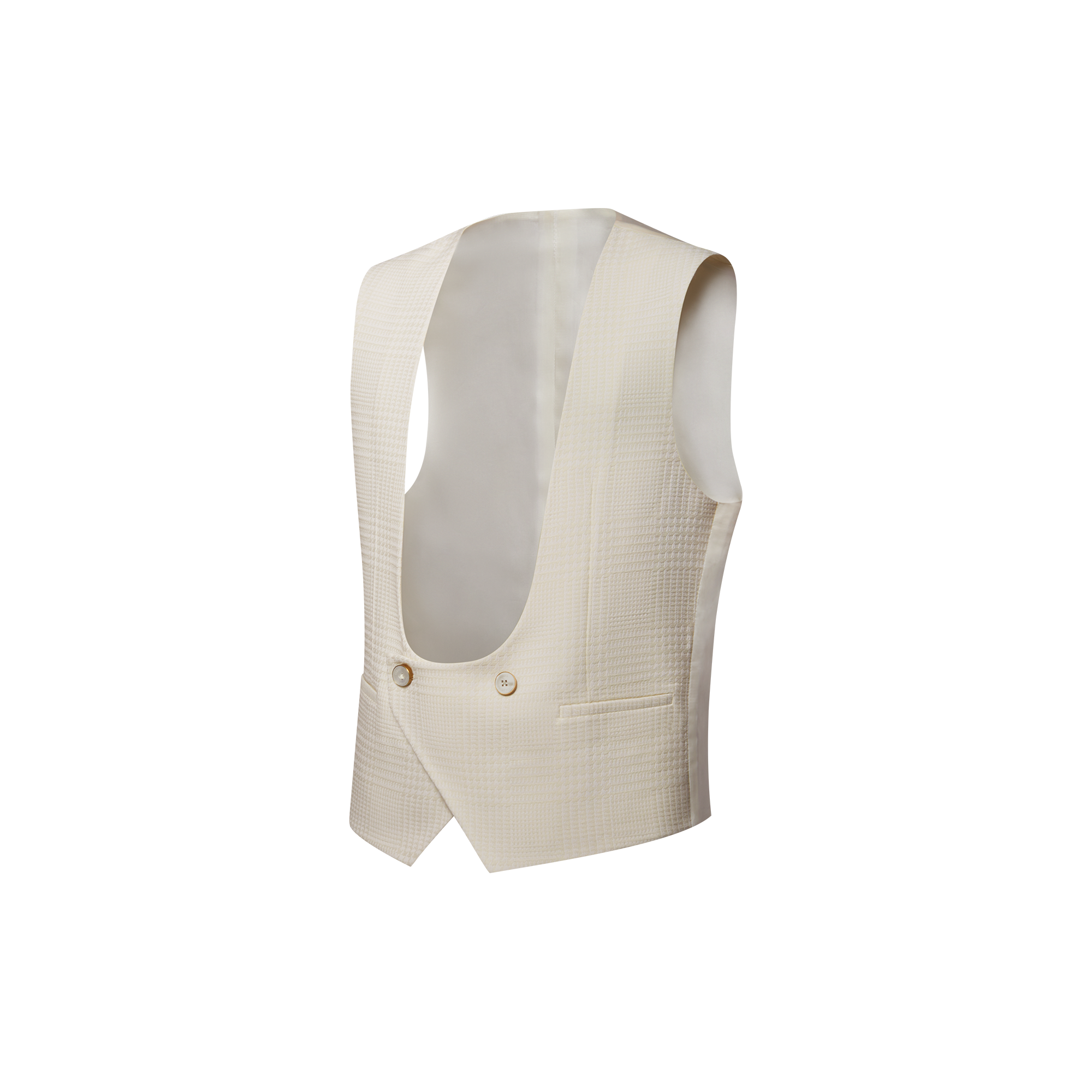 เสื้อ Waistcoat แบบทางการผ้าวูลผสมผ้าไหม  in ผู้ชาย