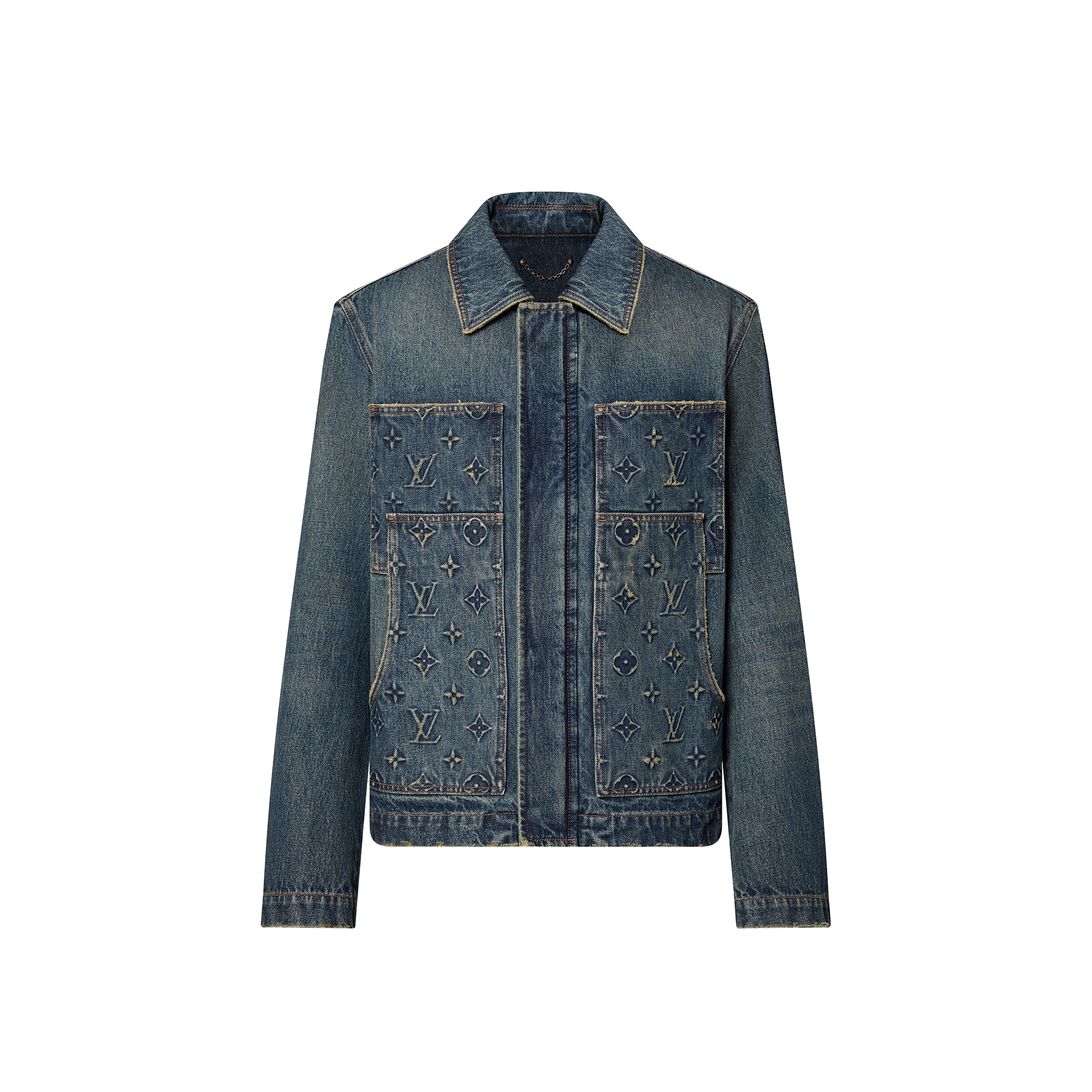 เสื้อแจ็คเก็ตเดนิมสไตล์ Workwear  in ผู้ชาย